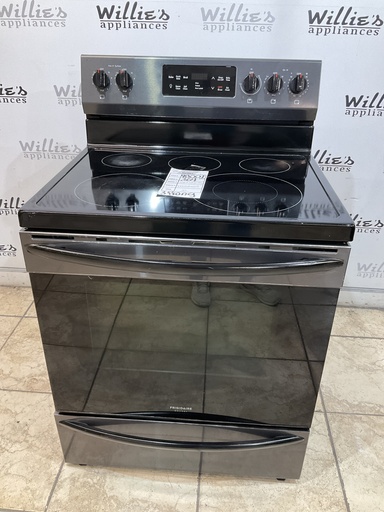 [98001] Frigidaire Used Electric Stove 220 volts(40/50 AMP) 30inches {3 prong} (Black Stainless Steel) 