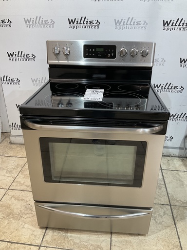 [97991] Frigidaire Used Electric Stove 220volts (40/50 AMP) 30inches {no cord} (Stainless Steel) 