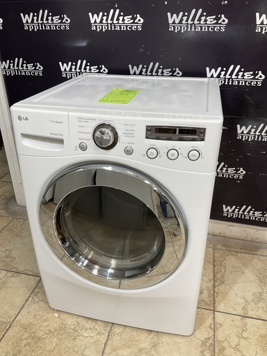 [97957] Lg Used Electric Dryer 220volts (30 AMP) 27inches {no cord}  (White)