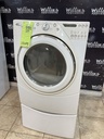 Whirlpool Used Electric Dryer 220volts (30 AMP) 27inches {3 prong} (White) 