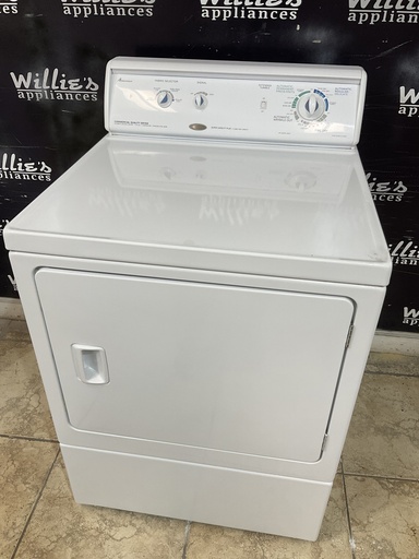 [97988] Amana Used Electric Dryer 220volts (30 AMP) 27inches {3 prong} (White)