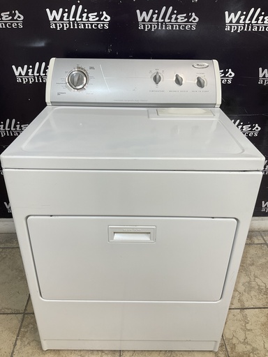 [97997] Whirlpool Used Electric Dryer 220volts (30 AMP) 29inches {no cord} (White) 