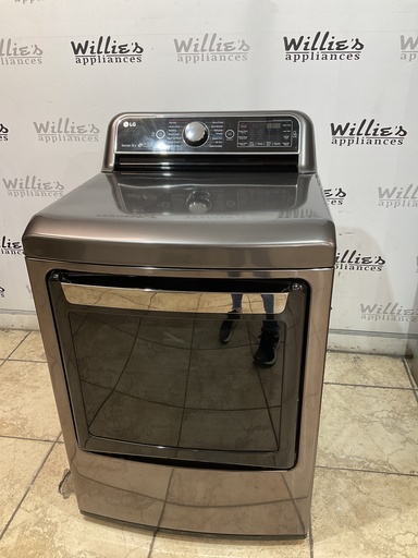 [98005] Lg Used Electric Dryer 220volts (30 AMP) 27inches {4 prong} (Grey) 