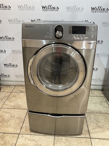 [97998] Samsung Used Electric Dryer 220volts (30 AMP) 27inches {4 prong} (Grey) 