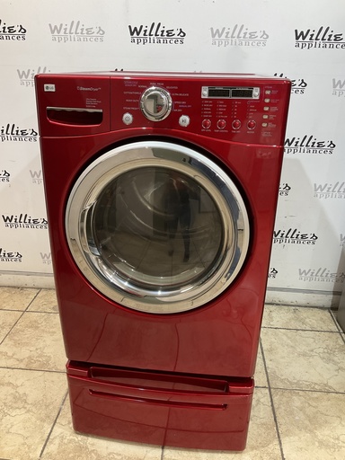 [98014] Lg Used Electric Dryer 220volts (30 AMP) 27inches {3 prong} (Red)