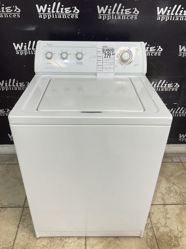 [97989] Whirlpool Used Washer Top-load 27inches (White) 