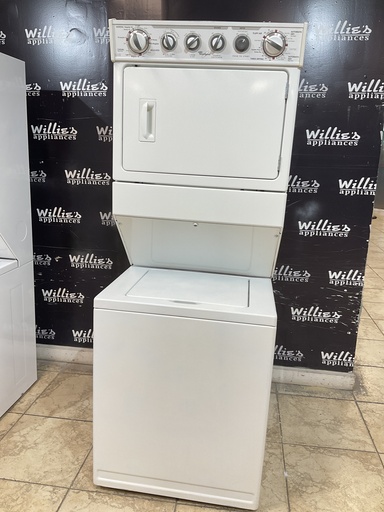 [98015] Whirlpool Used Unit Stackable Natural Gas 27x72 1/2” (White) 