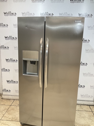 [98031] Frigidaire Used Refrigerator Side by side 36x70 (Stainless Steel) 