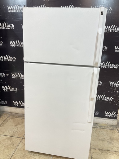 [98028] Hotpoint Used Refrigerator Top and Bottom 28x61 1/2” (White) 