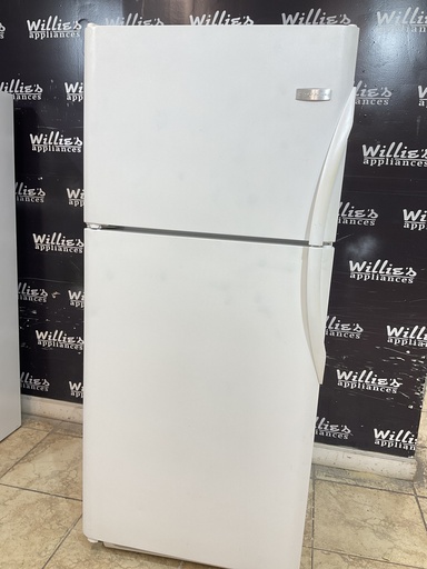 [98039] Frigidaire Used Refrigerator Top and Bottom 30x68 1/2” (White) 