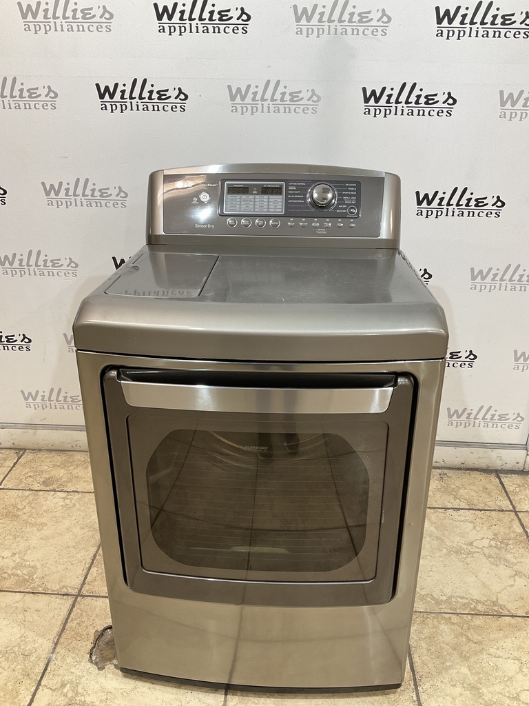 Lg Used Electric Dryer 220volts (30 AMP) 27inches {4 prong} (Grey) 