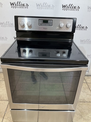 [98063] Whirlpool Used Electric Stove 220volts (40/50 AMP) 30inches {4 prong} (Black) 