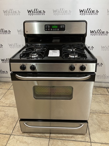 [98061] Ge Used Natural Gas Stove 30inches (Stainless Steel) 