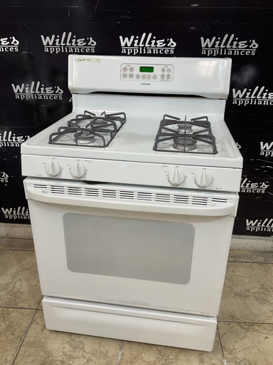 [98067] Hotpoint Used Natural Gas Stove 30inches (White) 