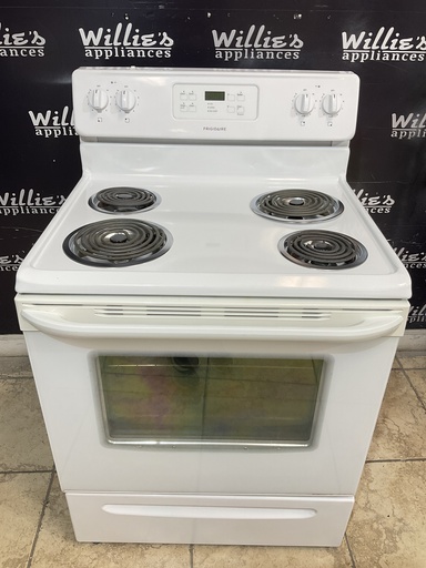 [98059] Frigidaire Used Electric Stove 220volts (40/50 AMP) 30inches {4 prong} (White) 