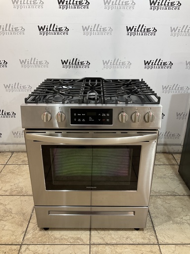 [98073] Frigidaire Used Natural Gas Stove 30inches (Stainless Steel) 