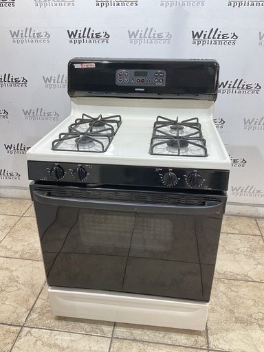 [98087] Hotpoint Used Gas Propane Stove 30inches (Bisque/Black) 