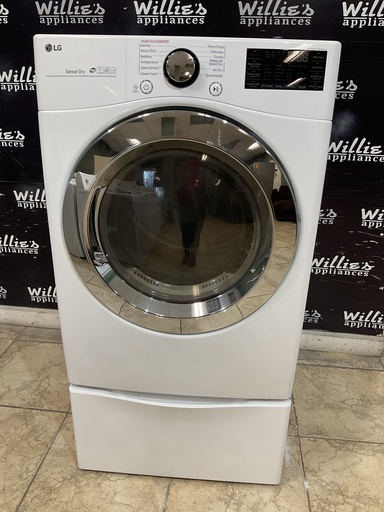 [98082] Lg Used Natural Gas Dryer 27inches (White) 