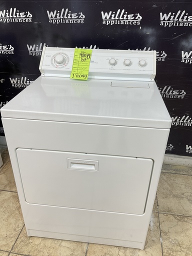 [98089] Whirlpool Used Electric Dryer 220volts (30 AMP) 29inches {3 prong} (White) 