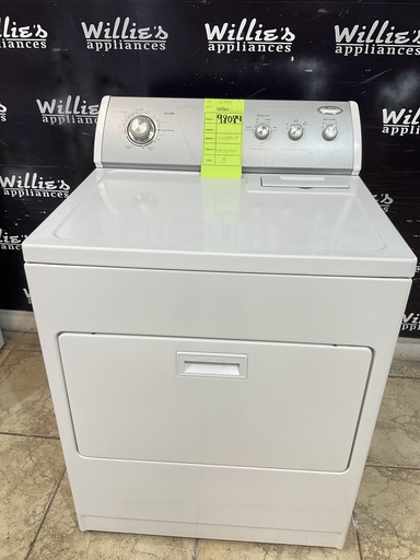 [98084] Whirlpool Used Electric Dryer 220volts (30 AMP) 29inches {3 prong} (White) 