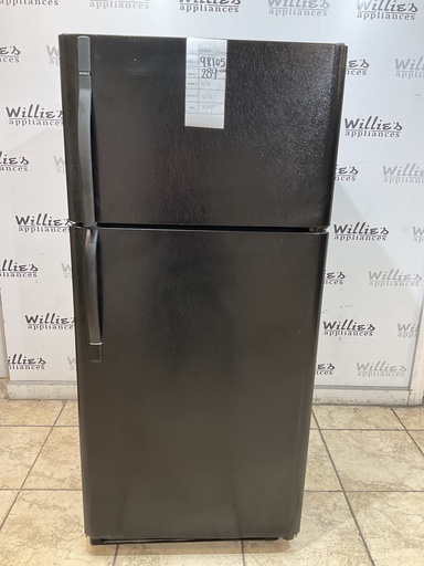 [98105] Kenmore Used Refrigerator Top and Bottom 30x65 1/2” (Black) 