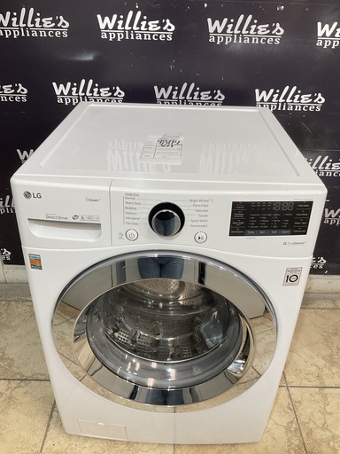 [98114] Lg Used Washer front-load 27inches (White) 