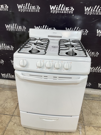 [98143] Hotpoint Used Natural Gas Stove 24inches (White) 