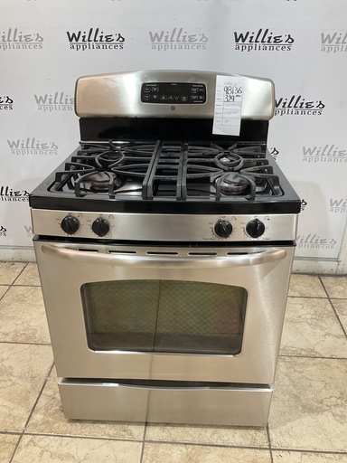 [98136] Ge Used Natural Gas Stove 30inches (Stainless Steel) 