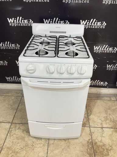 [98148] Hotpoint Used Natural Gas Stove 20inches (White) 