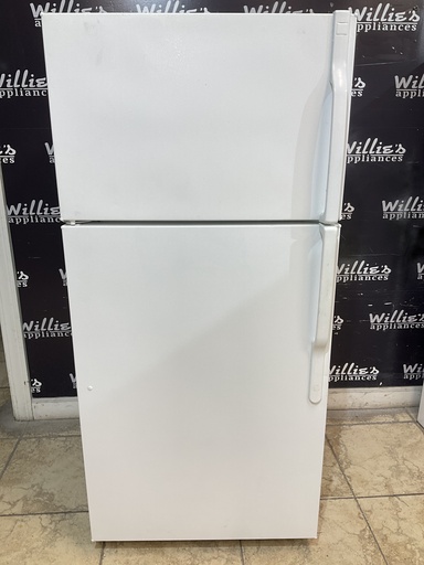 [98149] Ge Used Refrigerator Top and Bottom 28x61 1/2” (White) 