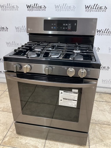 [98163] Lg Used Natural Gas Stove 30inches (Black Stainless) 
