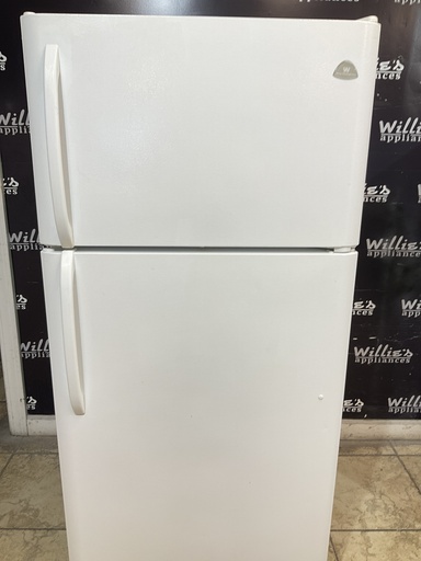 [98184] White Westinghouse Used Refrigerator  Top and Bottom 30x65 1/2” (White) 