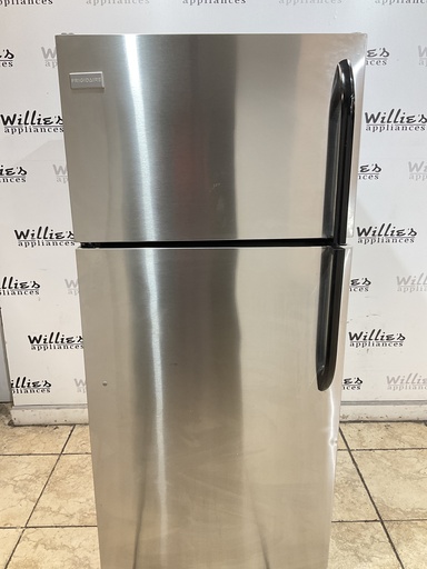 [98173] Frigidaire Used Refrigerator Top and Bottom 28x64 (Stainless Steel)