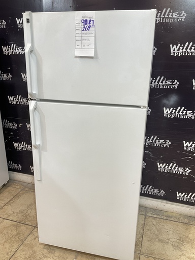 [98187] Hotpoint Used Refrigerator Top and Bottom 28x64 1/2” 