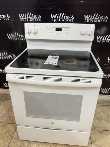 [98193] Ge Used Electric Stove 220volts (40/50 AMP) 30inches {3 prong} (White) 