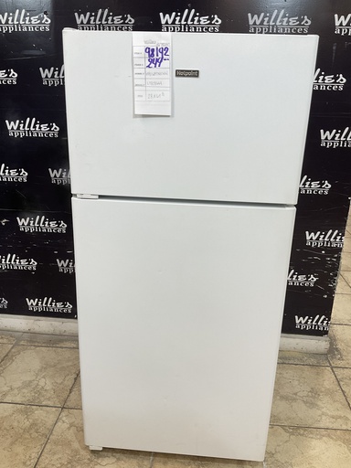 [98192] Hotpoint Used Refrigerator Top and Bottom 28x61 1/2” (White) 
