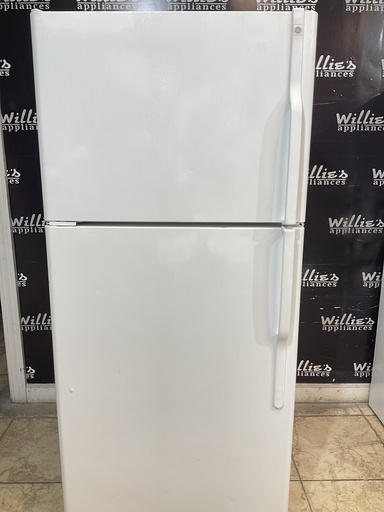 [98222] Ge Used Refrigerator Top and Bottom 30x66 1/2 (White) 