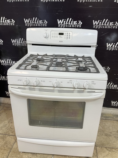 [98226] Kenmore Used Natural Gas Stove 30inches (White) 