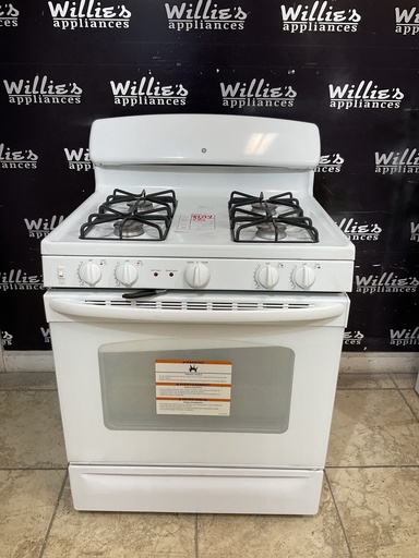 [98214] Ge Used Natural Gas Stove 30inches (White) 