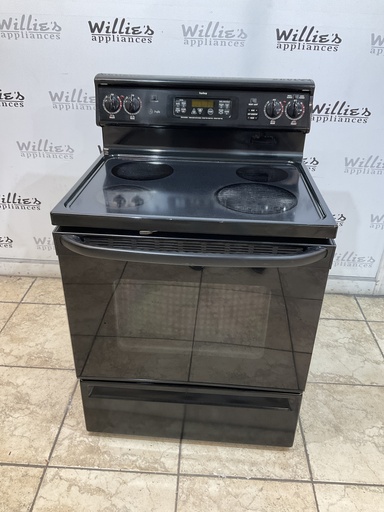 [98238] Ge Used Electric Stove 220volts (40/50 AMP) 30inches {4 prong} (Black) 