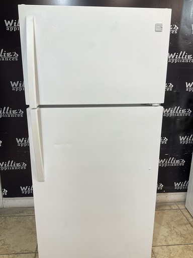 [98246] Kenmore Used Refrigerator Top and Bottom 30x65 1/2” (White)