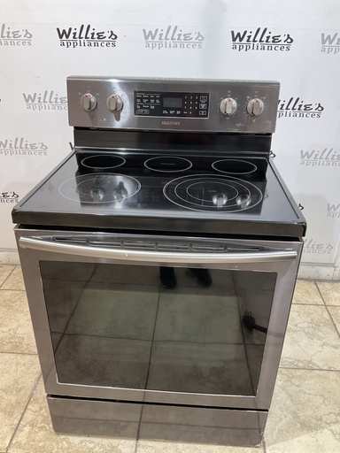 [98224] Samsung Used Electric Stove 220volts (40/50 AMP) 30inches {4 prong} (Black Stainless) 
