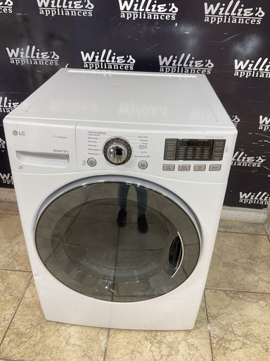[98203] Lg Used Electric Dryer 220volts (30 AMP) 27inches {4 prong} (White) 