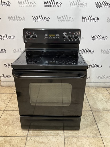 [98255] Ge Used Electric Stove 220volts (40/50 AMP) 30inches {4 prong} (Black) 