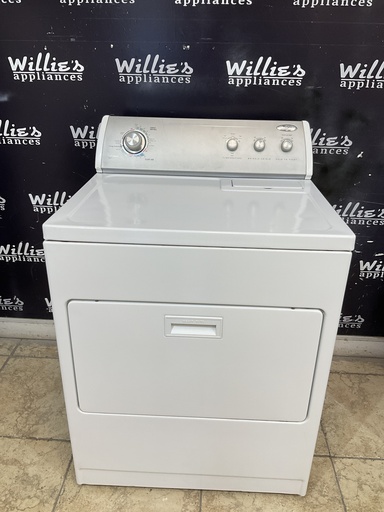 [98265] Whirlpool Used Electric Dryer 220volts (30 AMP) 29inches {no cord} (White) 