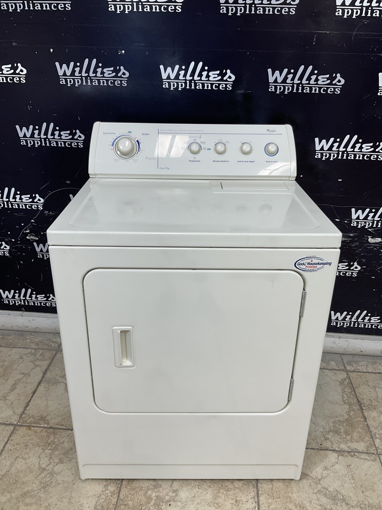 Whirlpool Used Electric Dryer 220volts (30 AMP) 29inches {no cord} (Bisque) 