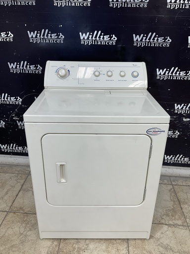 [98249] Whirlpool Used Electric Dryer 220volts (30 AMP) 29inches {no cord} (Bisque) 