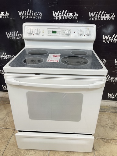 [98268] Ge Used Electric Stove 220volts (40/50 AMP) 30inches {3 prong} (White) 