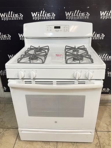 [98275] Ge Used Natural Gas Stove 30inches (White) 