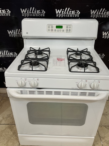 [98267] Ge Used Natural Gas Stove 30inches (White) 